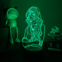 Lámpara De Mesa Nocturna 3D Olivia Rodrigo Cantante Decoración Para Dormitorio Regalo Para Fans Iluminación LED Táctil - details 2