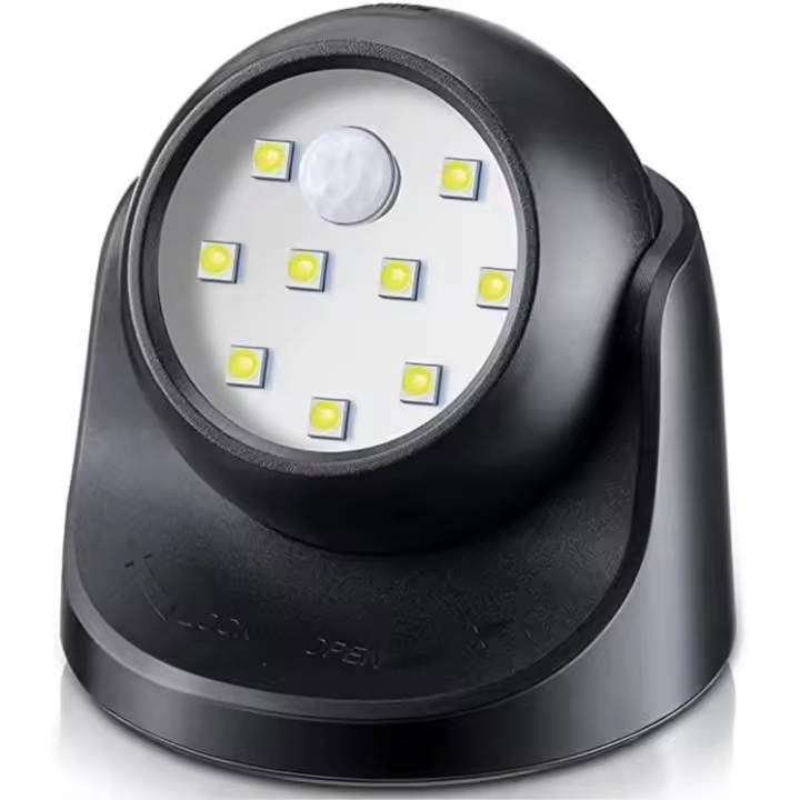 Foco LED para exteriores, Foco para exteriores con sensor de movimiento, Foco LED inalámbrico para exteriores, 150 lúmenes - 1