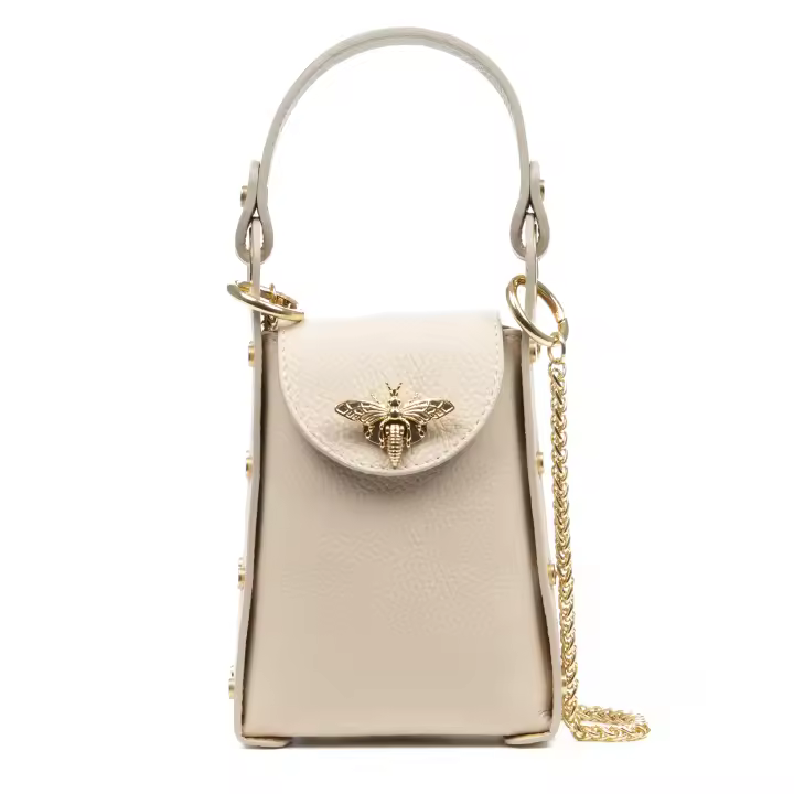 Firenze Artegiani. Alviano bolso de mano mujer. Piel auténtica Dollaro. Made in Italy. Vera Pelle Italiana. - 1
