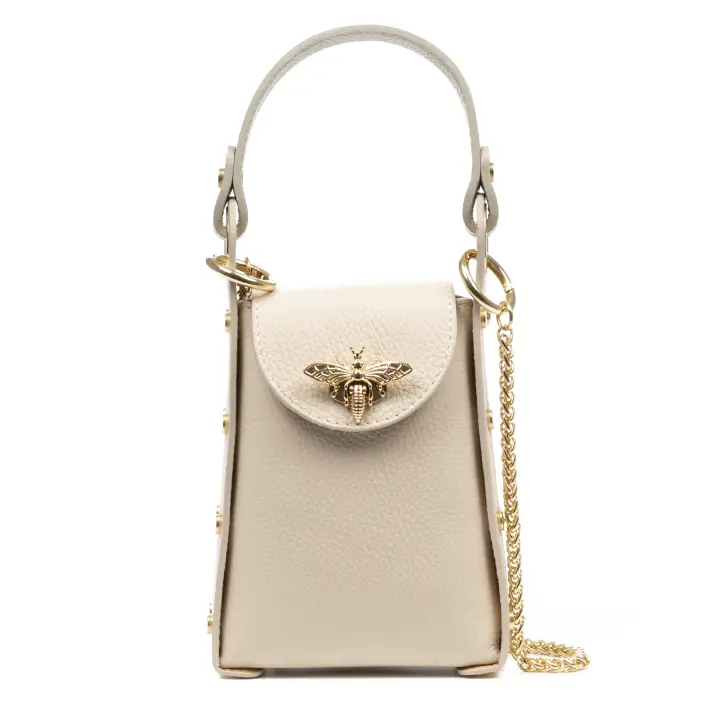 Firenze Artegiani. Alviano bolso de mano mujer. Piel auténtica Dollaro. Made in Italy. Vera Pelle Italiana. - 1