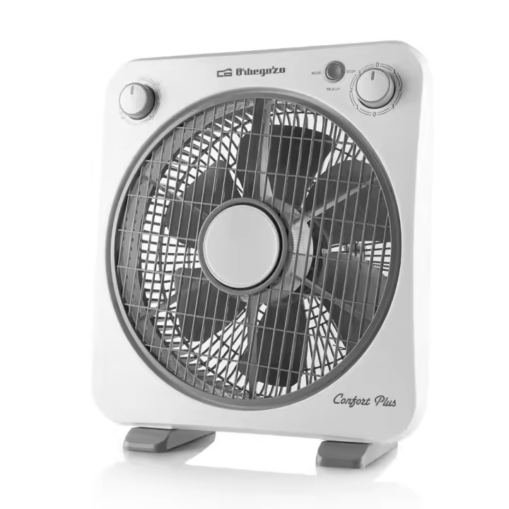 Orbegozo BF 0138 - Ventilador Box fan, 3 velocidades de ventilacion, Potencia 40 W, Blanco - 1
