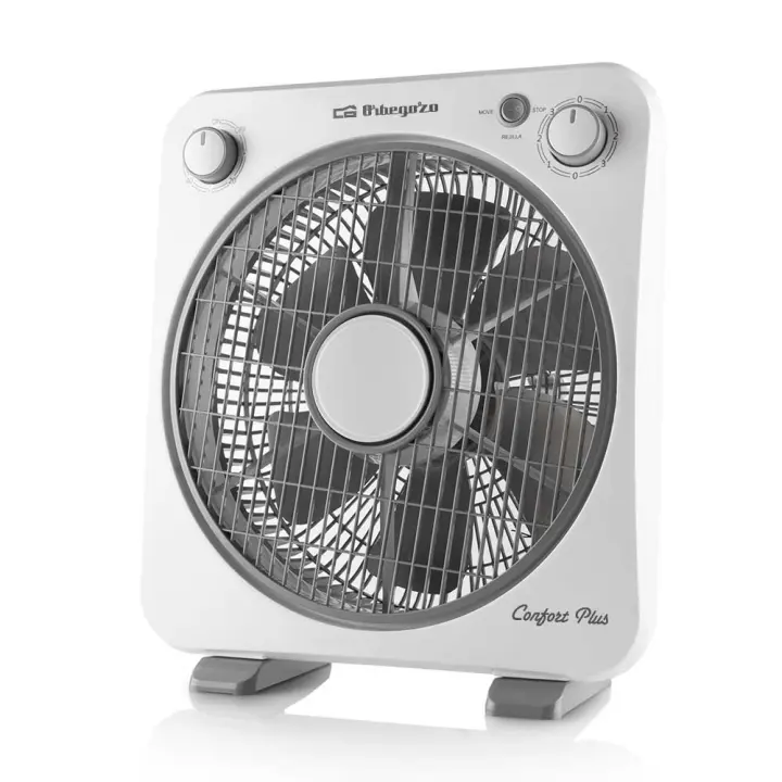 Orbegozo BF 0138 - Ventilador Box fan, 3 velocidades de ventilacion, Potencia 40 W, Blanco - 1