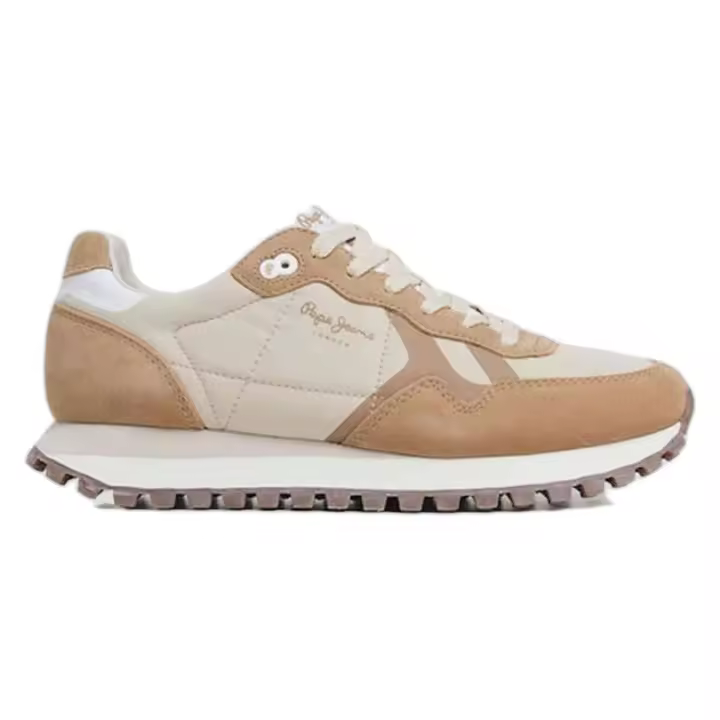 Zapatillas Pepe Jeans Brit-On Prints Sand Beige Mujer - 1