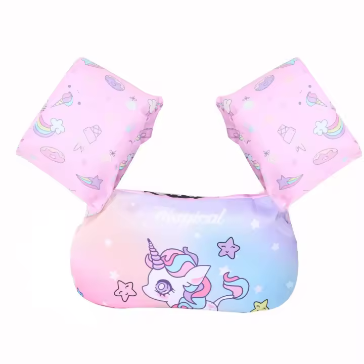 Chaleco de piscina para niños, chaleco de flotación para niños pequeños, brazalete de lujo para niños, chalecos de entrenamiento de natación para niños y niñas de 2 a 2 años, 6 años - 1