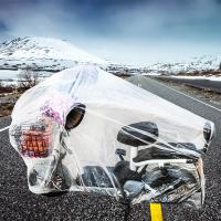 Cubierta Para Motocicleta Desechable Transparente Protector a Todas Las Estaciones Impermeable Para Exterior Cubierta De Lluvia Y Polvo Para Bicicleta Y Scooter - details 7