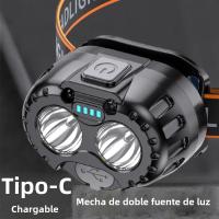 Linterna Frontal LED Impermeable Con Sensor De Movimiento Recargable Por USB Para Camping Pesca Ciclismo Y Actividades Al Aire Libre - details 5
