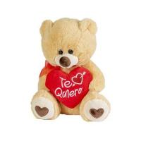 Peluche oso con corazón "Te quiero", de aproximadamente 30cm. Tacto suave y esponjos. Se vende por unidad. Artesania Beatriz - details 0