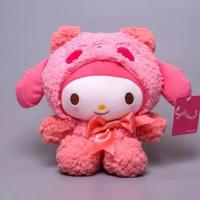 Muñeco De Peluche Sanrio 25Cm Kuromi Mymelody Cinnamorol Kawaii Regalo De Navidad Decoración Suave Y Almohada Juguete De Anime - details 3