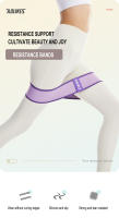 AOLIKES Bandas De Resistencia Para Glúteos Y Piernas Anillas Elásticas De Ejercicio Para Squat Y Estiramiento Aparato De Gimnasia Y Yoga Para Fortalecimiento De Brazos Y Piernas - details 0
