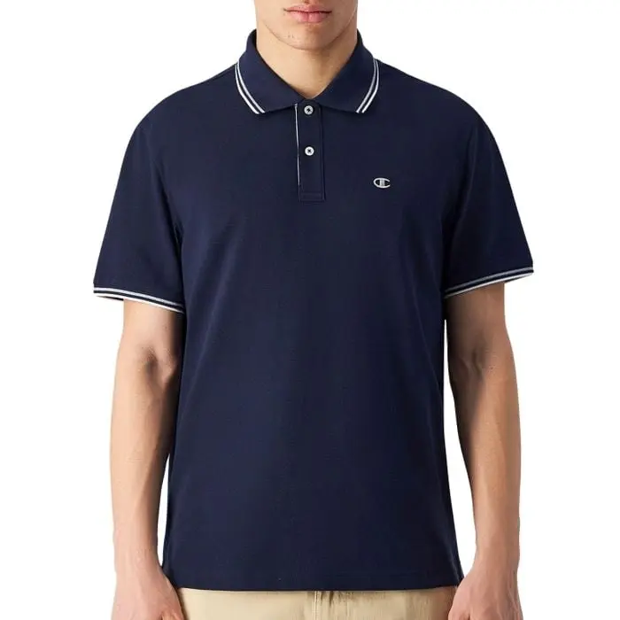 Polo Manga Corta Men Champion 0897 V25 Marino Chpcmv2597Ad - 1