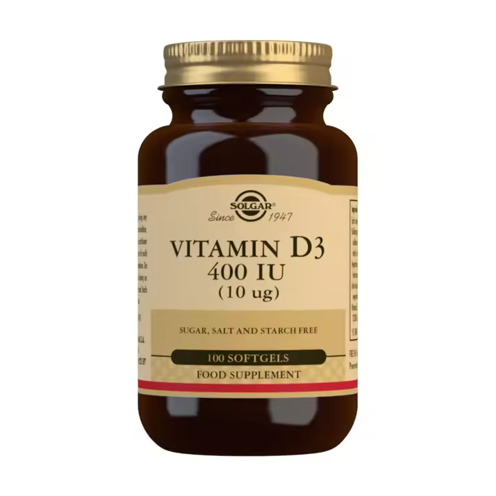 Solgar Vitamina D3 400 UI - 100 Perlas - Multivitaminas - 1