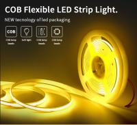 Tira De LED COB Flexible DC 12V 24V Alta Densidad 320 LEDs/m 1M 2M 3M 5M 10M Para Decoración De Habitaciones Y Retroiluminación Temperatura De Color 3000K-6500K - details 1
