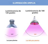 Lámpara De Crecimiento LED 150W Espectro Completo E27/E26 Para Plantas Ideal Para Cultivo Interior De Suculentas Y Verduras Hidroponicas Luz De Frutas - details 6