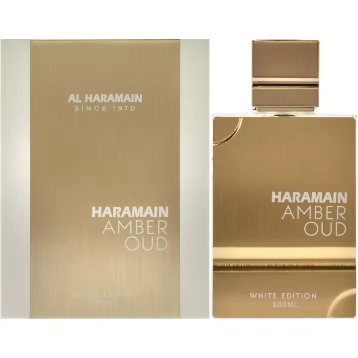Al Haramain Amber Oud White Edition Eau de Parfum 60ml - Perfume Unisex, Aroma Fresco y Amaderado, Larga Duración y Elegancia - 1