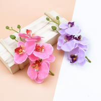 4Pcs Accesorios De Decoración Para El Hogar Hojas Silvestres Y Mariposas En Orchidáceas Silkenvas Para Decoración Del Hogar Flores Artificiales - details 14