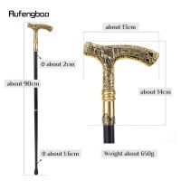 Bastón De Moda Elegante Con Patrón De Lobo 90cm Punta De Goma Material De Eje Acero Manija Decorativa Para Fiesta Y Cosplay - details 2