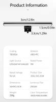 Lámpara De Escritorio LED 50cm Luz De Pantalla De Computadora Luz De Lectura USB Iluminación Cuidado De Los Ojos Luz De Mesa Con Ajuste De Brillo Sin Fin - details 13