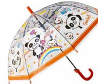 J.S ONDO Paraguas Transparente Bastón Plegable, 50cm Cerrado de NIÑO O NIÑA, Automático, 8 Varillas Resistente Al Viento,DIBUJO ANIMADO - details 4