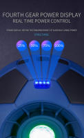 Lámpara De Proyección De Cielo Estelar LED Luz De Noche Láser Nebulosa Con Ondas De Agua Para Ambiente De Dormitorio Y Coche Recargable - details 9