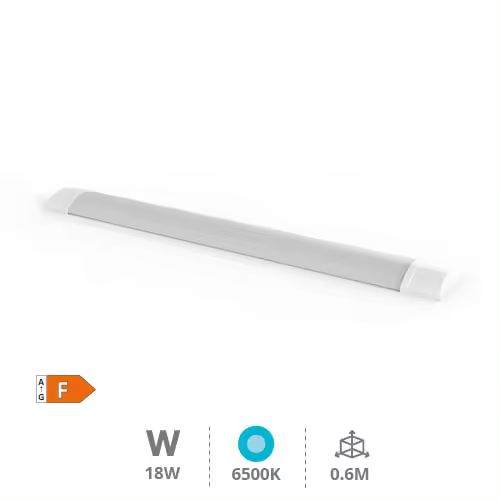 REGLETA LED BAME GSC EVOLUTION 60cm 18W LUZ BLANCA 6000K 19500 LUMENES IP20 - 1
