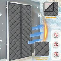 Cortina De Puerta Magnética Para Invierno Fácil De Instalar Diseño De Forro Y Bordes Ampliados Ahorro De Energía Todo El Año Decoración Para El Hogar Tamaño W90cm*H210cm - details 0