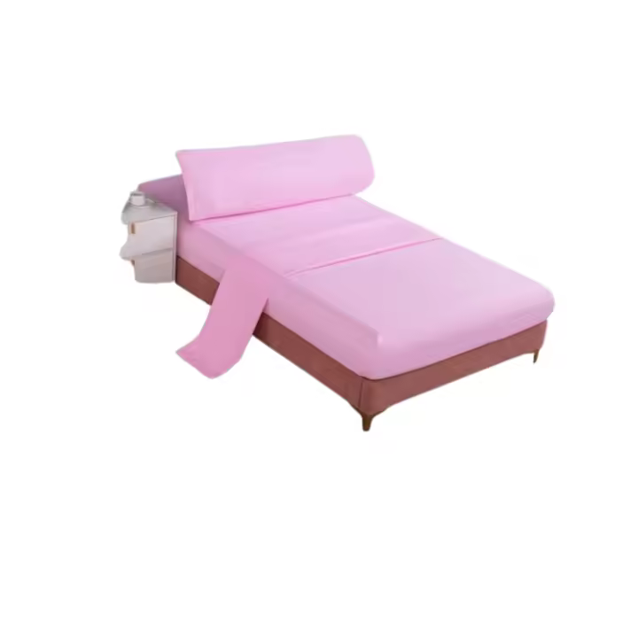 Juego de Sábana UNISEX colores lisos acabado de gran suavidad y no hacen bolas medidas 90 cm 105 cm 135cm 150 cm - 1