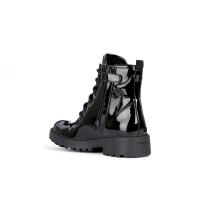 Botas militares niña GEOX J9420G C9999 MILITAR CHAROL NEGRO 29510 23I - details 1