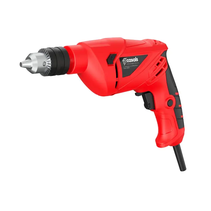 Taladro Percutor Casals ID50010, 500W, 3000 RPM, Portabrocas 13mm, Velocidad Ajustable, Mango Soft Touch, Función Reversible, Ideal para Mampostería, Hormigón y Acero, Incluye Mango Adicional y Llave de Aprete. - 1