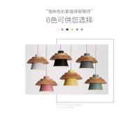 Lámpara Colgante Nórdica Para Restaurante Moderna Y Sencilla Luz Personalizada Para Porche Aisle Creativa Para Café Lámpara Macarón En Multiple Colores - details 1