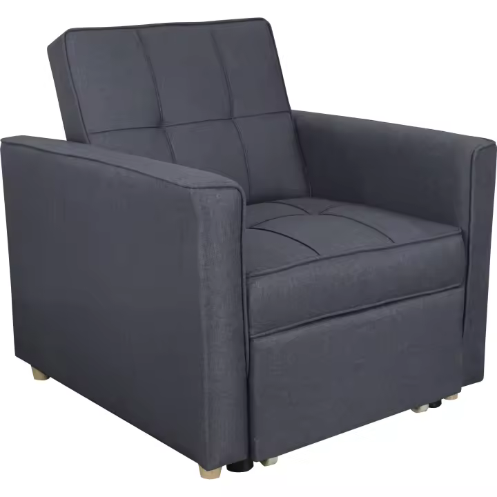 Sofá Cama Click Clack+Delizante 1 Plaza Slaap Leo Gris Oscuro - 1
