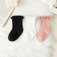 Calcetines Cortos Para Niñas Con Volante Y Flores En Algodón Suave Para Escolares De 0-8 Años Calcetines De Uniforme Para Niños Estilo Lindo Y Cómodo Para Todas Las Estaciones - details 7