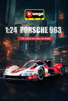 Modelo De Coche Preciso Bruago 1:43 Porsche 963 De Aleación De Fundición a Presión Para Coleccionadores Decoración Regalo Para Hombres Material Metálico Sin Batería - details 0