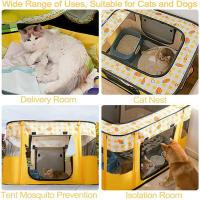 Casa De Gato Plegable Con Almohadilla De Taza Kitten Lounger Sweet Cat Bed Para Cachorros Y Gatos Pequeños Materiales De Oxford Cómodo Y Transpirable - details 4