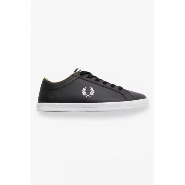 Zapatillas Deportivas Fred Perry Baseline Leather B1228 Negras - 1