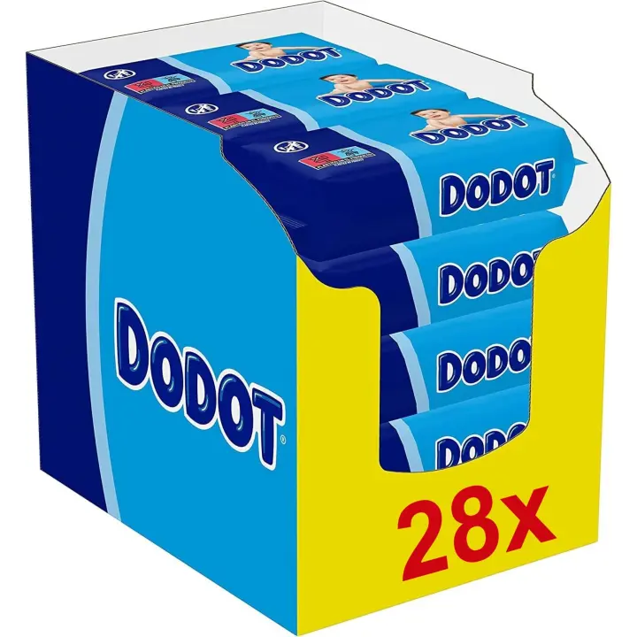 Dodot Toallitas Bebé Seco, Pack Ahorro de 1456 Toallitas (28 Paquetes de 52 Toallitas), Recupera el pH de la Piel del Bebé. - 1