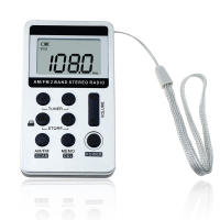 HanRongDa HRD-103 Radio Portátil Con Batería Recargable Receptor Estéreo AM FM Con Auriculares Pantalla LCD Estilo Portátil - details 6