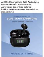 Auriculares tws con cancelacion activa de ruido, auriculares inalámbricos con bluetooth  y pantalla estéreo - details 2