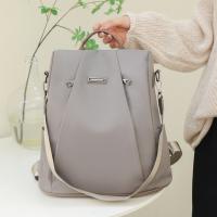 Mochila Multifuncional Antirrobo Para Mujer Casual Nylon Sólida Con Correa Desmontable Bolso Escolar De Moda Para Viajes - details 5