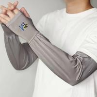1Par De Mangas De Protección Solar Para Hombres Verano 2025 Algodón De Hielo Suave Absorbente Guantes De Hielo Para Ciclismo Running Conducción - details 16
