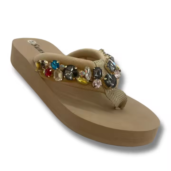 Sunsea Sandalias De la Playa Para Mujer con Piedrecitas Antideslizantes Ligeros Y Transpirables Con Tacón Bajo y Abiertas - 1