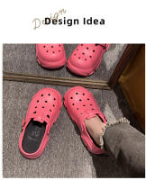 Sandalias De Playa Para Mujer Moda Verano Plataforma Alta Antideslizante Resistentes Al Desgaste Tacón Alto Zapatillas De Jardín - details 7