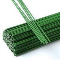 100pcs Palos De Hierro Cladados En Plástico Para Hojas De Hiedra Artificial De 7 Pulgadas Cabeza De Rosa Y Almohadilla Para Decoración De Hogar Y Bodas - details 3