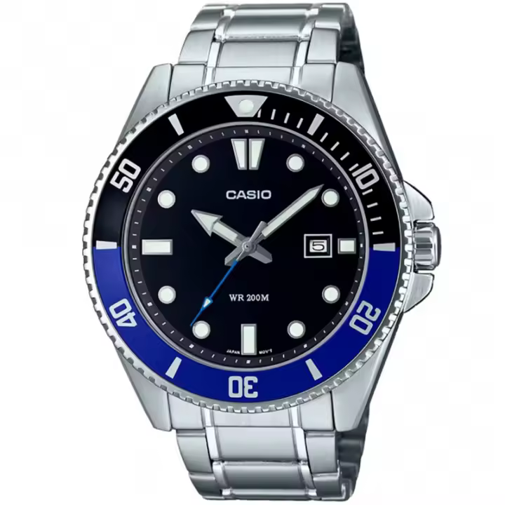 Reloj De Pulsera Casio Mdv-107d-1a2 Para Hombre Acero 200m - 1