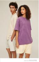 Camiseta Estilo Retro Americano Pesada De Color Sólido Para Hombres Y Mujeres Manga Corta Verano Moda De Calle Antiguo Talla Grande Ropa Lavada - details 18