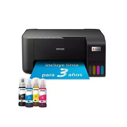 Impresora multifunción tinta - Epson EcoTank ET-2865, Serie 2860, Color, Tinta recargable, Negro - 1