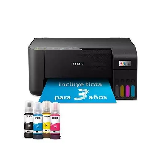 Impresora multifunción tinta - Epson EcoTank ET-2865, Serie 2860, Color, Tinta recargable, Negro - 1