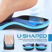 Plantilla de Fibra de Carbono Poron Amortiguación talón Arco de Apoyo Plantillas de zapatos Pad Running Sport Zapato Insertar tamaño 35-48 - details 7