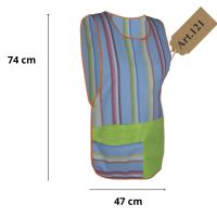 Casulla de rayas de colores con escote redondo Confecciones J. García - details 4