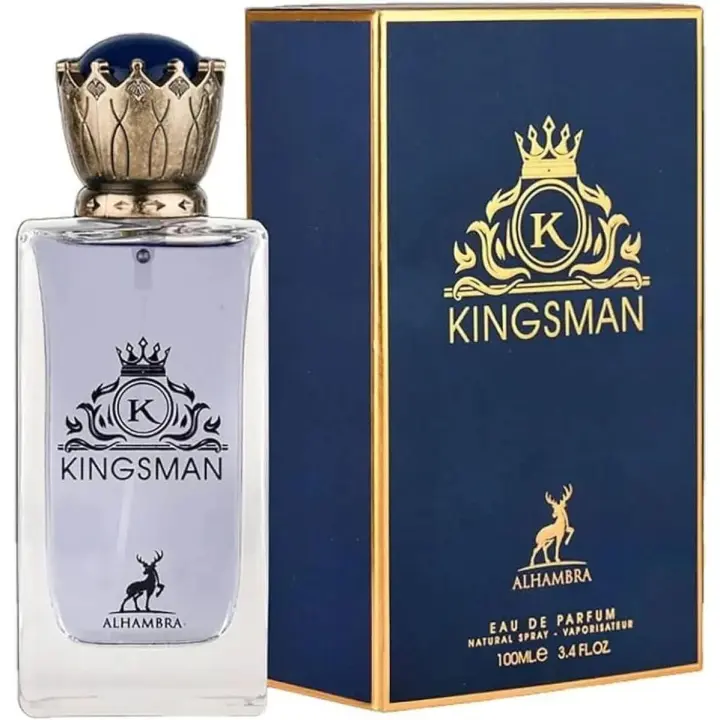 Maison Alhambra Kingsman Eau de Parfum 100 ml – Perfume Amaderado Aromático para Hombres con Notas de Cítricos, Lavanda y Vetiver - 1