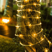 Luz De Cadena Solar LED Para Jardín Decoración Navideña Impermeable De 22m/12m Guirnalda De Fairy Para Bodas Y Festividades - details 8